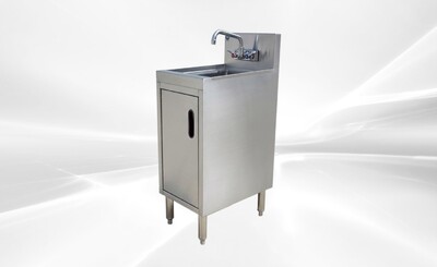 SS Utility Sink Kitchen Single Bowl Sink Cabinet SKC-2014