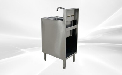 SS Utility Sink Kitchen Single Bowl Sink Cabinet SKC-2014