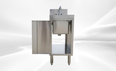 SS Utility Sink Kitchen Single Bowl Sink Cabinet SKC-2014