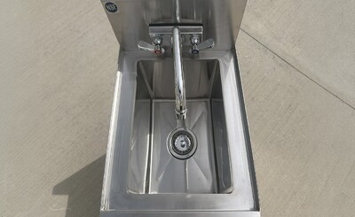 SS Utility Sink Kitchen Single Bowl Sink Cabinet SKC-2014