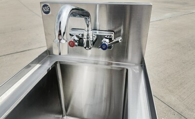 SS Utility Sink Kitchen Single Bowl Sink Cabinet SKC-2014