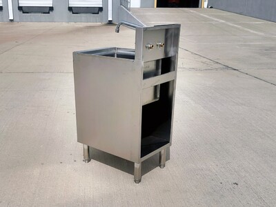 SS Utility Sink Kitchen Single Bowl Sink Cabinet SKC-2014