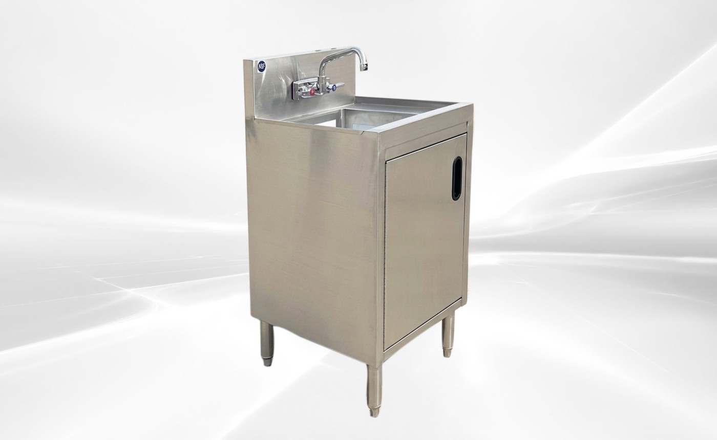 SS Utility Sink Kitchen Single Bowl Sink Cabinet SKC-2018