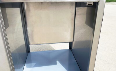 SS Utility Sink Kitchen Single Bowl Sink Cabinet SKC-2018