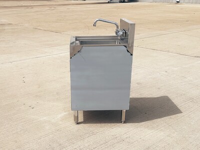 SS Utility Sink Kitchen Single Bowl Sink Cabinet SKC-2018