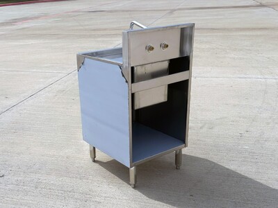 SS Utility Sink Kitchen Single Bowl Sink Cabinet SKC-2018