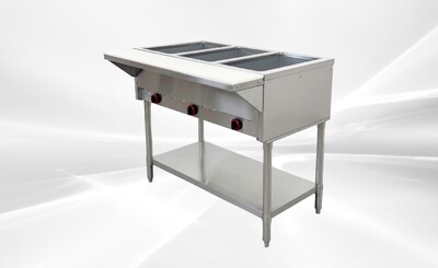 ETL Steam Table 3 Pan Gas Propane Warmer HN-3-NAT-GS