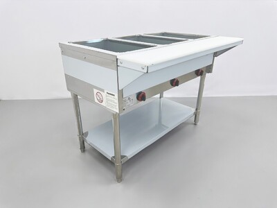 ETL Steam Table 3 Pan Gas Propane Warmer HN-3-NAT-GS