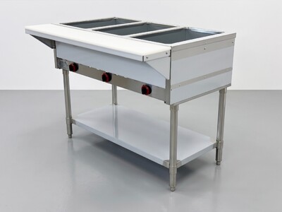 ETL Steam Table 3 Pan Gas Propane Warmer HN-3-NAT-GS