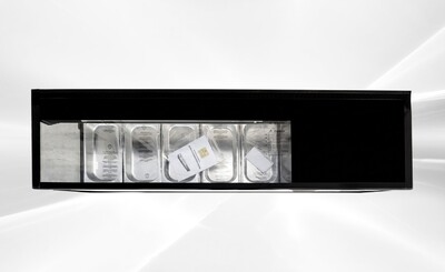 Black Refrigerated Display Case sushi refrigerator NSF CS-52A