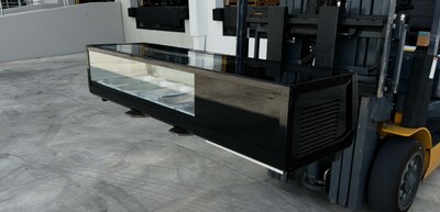 Black Refrigerated Display Case sushi refrigerator NSF CS-52A