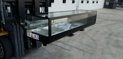 Black Refrigerated Display Case sushi refrigerator NSF CS-52A