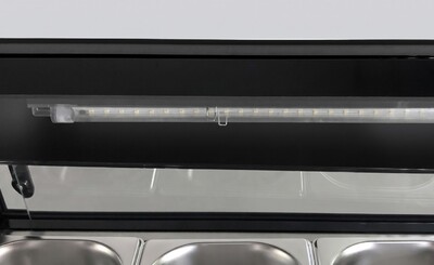Black Refrigerated Display Case sushi refrigerator NSF CS-62A