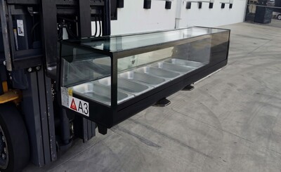 Black Refrigerated Display Case sushi refrigerator NSF CS-62A