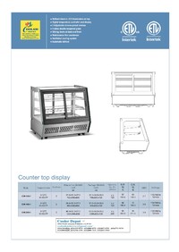 28 ins Refrigerated Countertop Bakery Display Case NSF CW-120-1
