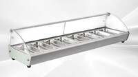 NSF Countertop Heated Display Case 8 pan hot food HW8