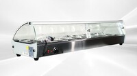 NSF Countertop Heated Display Case 8 pan hot food HW8