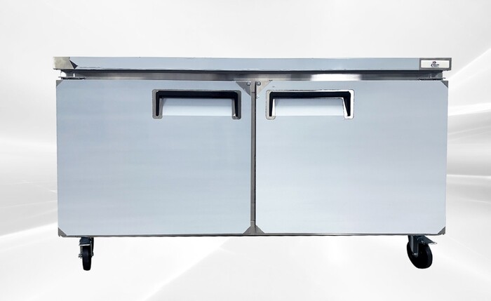NSF 60 Ins Undercounter 2 Solid Doors Refrigerator AUR-15376