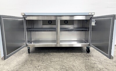 NSF 60 Ins Undercounter 2 Solid Doors Refrigerator AUR-15376