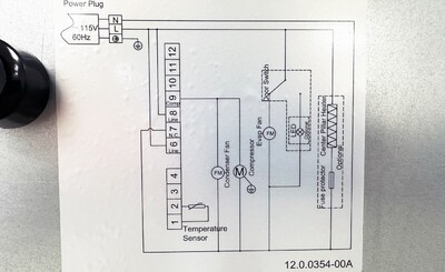 NSF 72 Ins Undercounter 3 Solid Doors Refrigerator AUR-18476