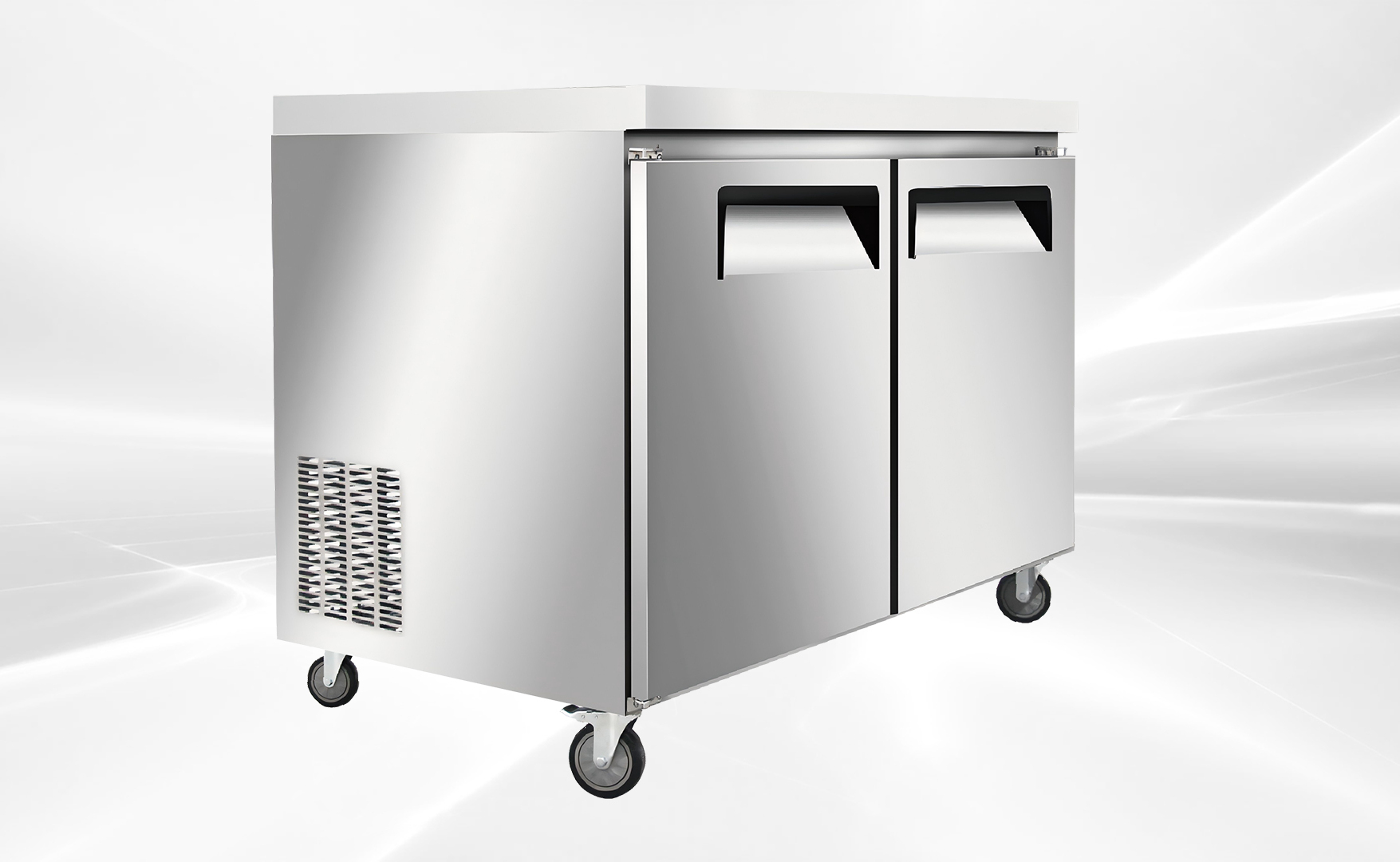 NSF 36 Ins Undercounter 2 Solid Doors refrigerator AUR-0976