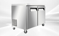 NSF 36 Ins Undercounter 2 Solid Doors refrigerator AUR-0976