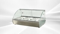 NSF Countertop Heated Display Case 3 pan hot food HW3