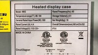 NSF Countertop Heated Display Case 3 pan hot food HW3