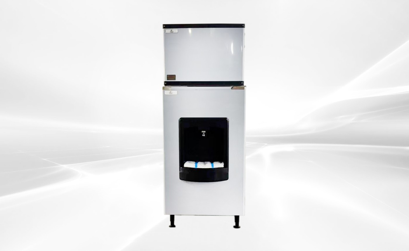 NSF 500LBS Hotel Cube Ice Maker Dispenser HD-220B+SK-520