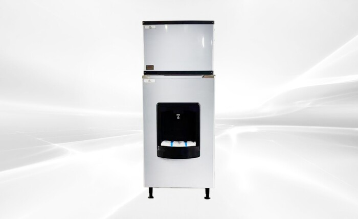 NSF 500LBS Hotel Cube Ice Maker Dispenser HD-220B+SK-520