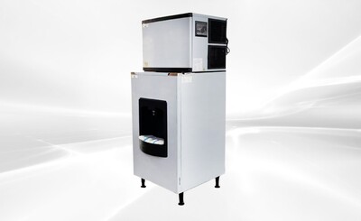 NSF 500LBS Hotel Cube Ice Maker Dispenser HD-220B+SK-520