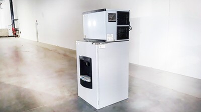NSF 500LBS Hotel Cube Ice Maker Dispenser HD-220B+SK-520