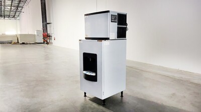 NSF 500LBS Hotel Cube Ice Maker Dispenser HD-220B+SK-520