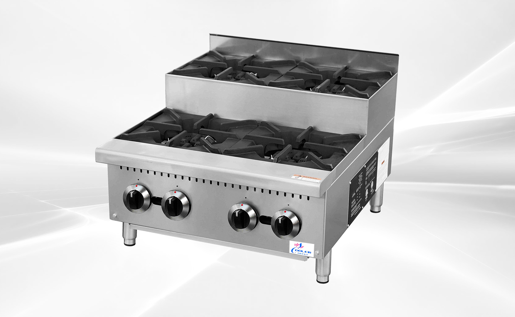 NSF 24 ins Four burner Step hotplate TC-HP24-S