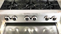 NSF 36 ins Six burner Step hotplate TC-HP36-S