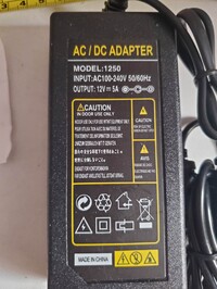 [Parts] SD98 Drink Merchandiser Glass Freezer AC/DC Adapter 1250