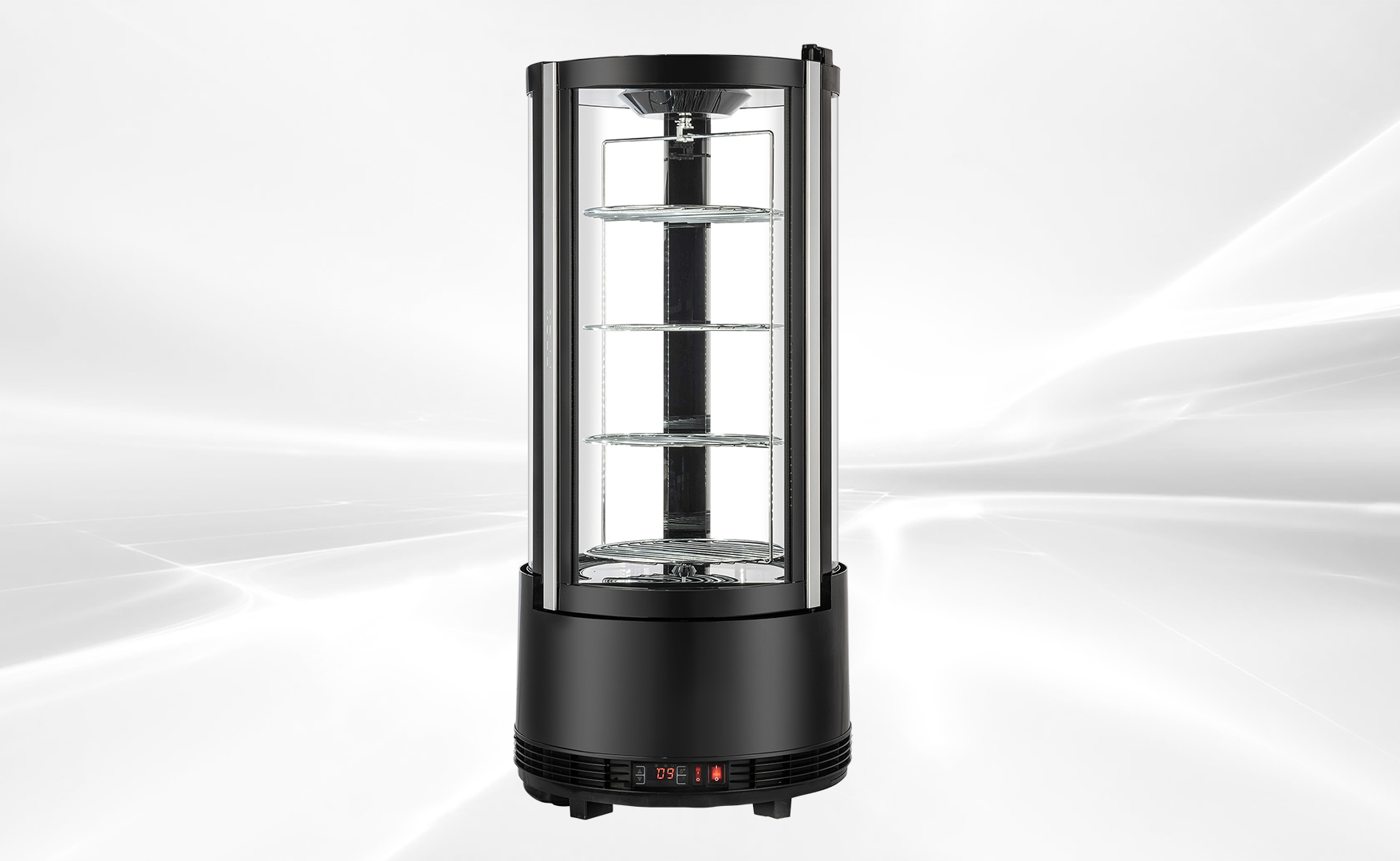 NSF 73L Round Curved Glass Refrigerated cooler CL-73