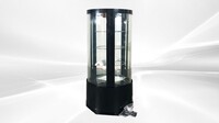 NSF 73L Round Curved Glass Refrigerated cooler CL-73