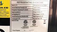 NSF 73L Round Curved Glass Refrigerated cooler CL-73