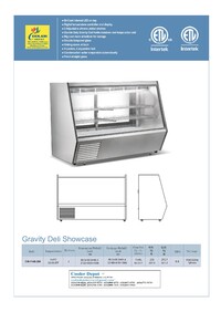NSF 83 inches seafood raw meat Refrigerated Case CW-1148