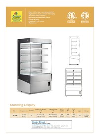 NSF Uber Eats Doordash Air Open Standing Display Warmer HF-1200