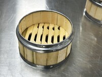 Dumpling Bamboo Steamer Basket With Stainless Steel Edge BSB10