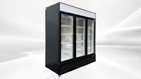 NSF 64 inches Commercial 3 Glass Door Refrigerator GDC-42