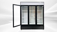 NSF 64 inches Commercial 3 Glass Door Refrigerator GDC-42