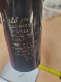 [Parts] CSM69R Glass Door Refrigerator CD60 Motor Starting Capac