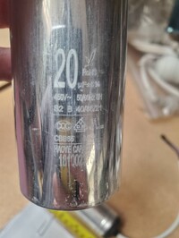 [Parts] LG1000 two glass door refrigerator Haoye Capacitor 450V