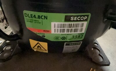 [Parts] CL-308 refrigerator display Compressor DLE4.8CN