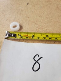 [Parts] BQL-112Y Gelato Machines White Plastic Axel Gvide