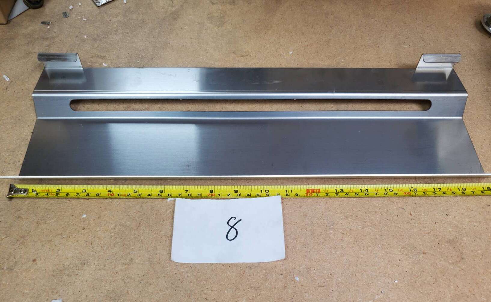 [Parts] DCF3-NG Natural Gas Deep Fryer Stainless Steel Plate