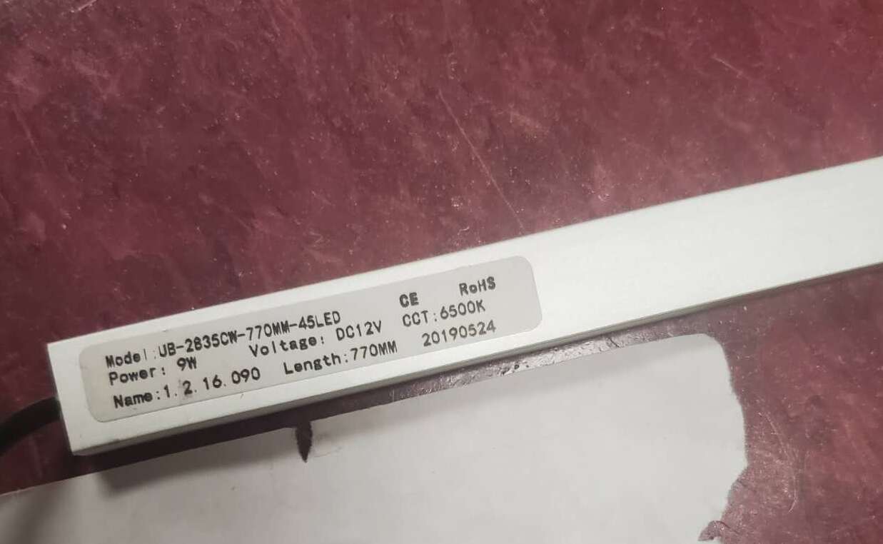 [Parts] CL-5F bakery refrigerator case LED Strip UB-2835cw-770MM